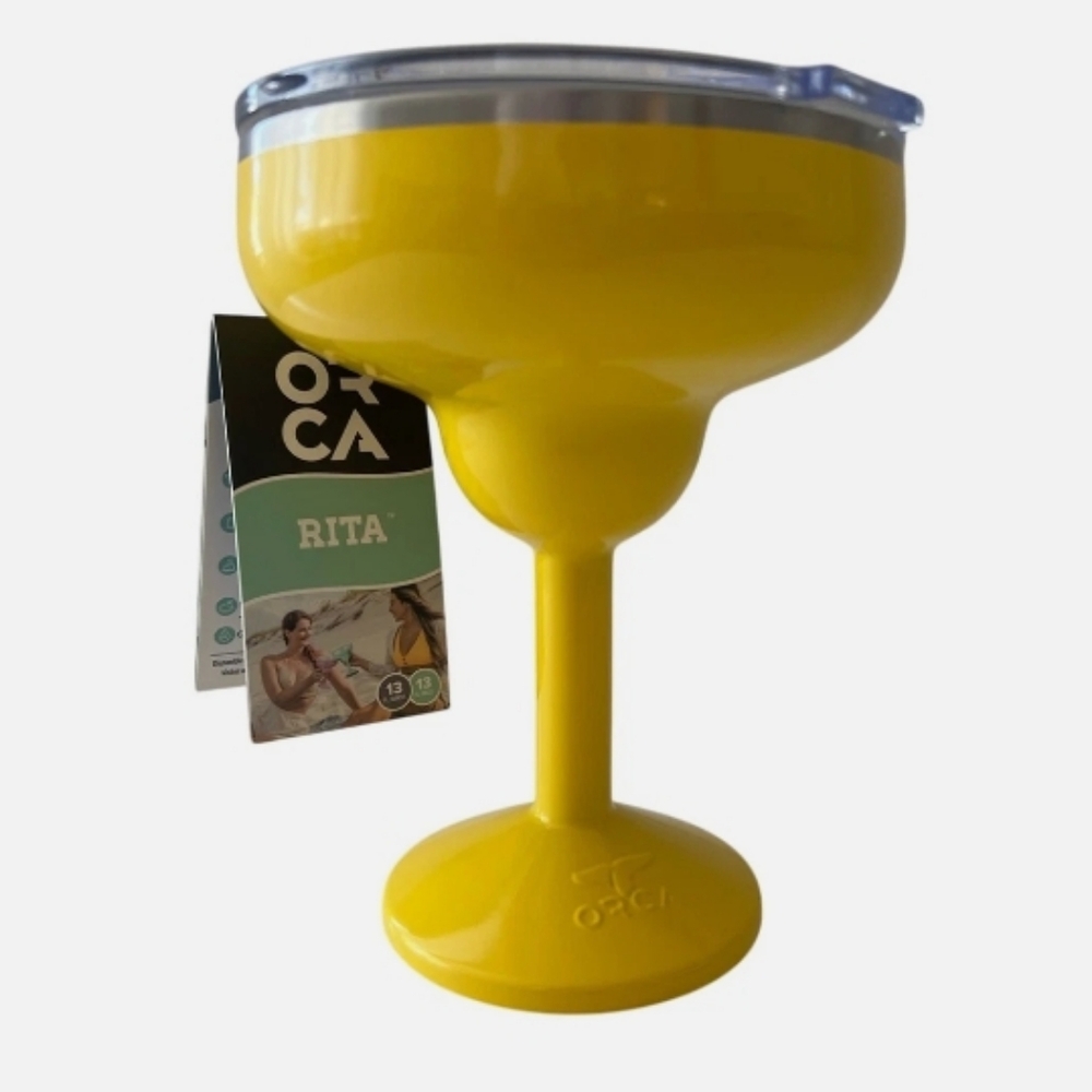 ORCA MARGARITA Stainless Insulated NWT TUMBLER SUNFLOWER COLOR (1) WITH Tags